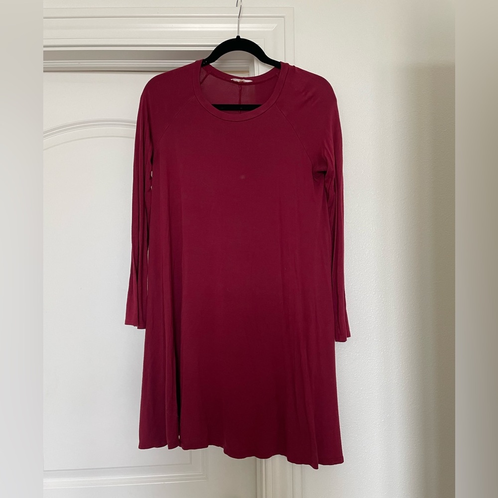 Long sleeve cotton dress